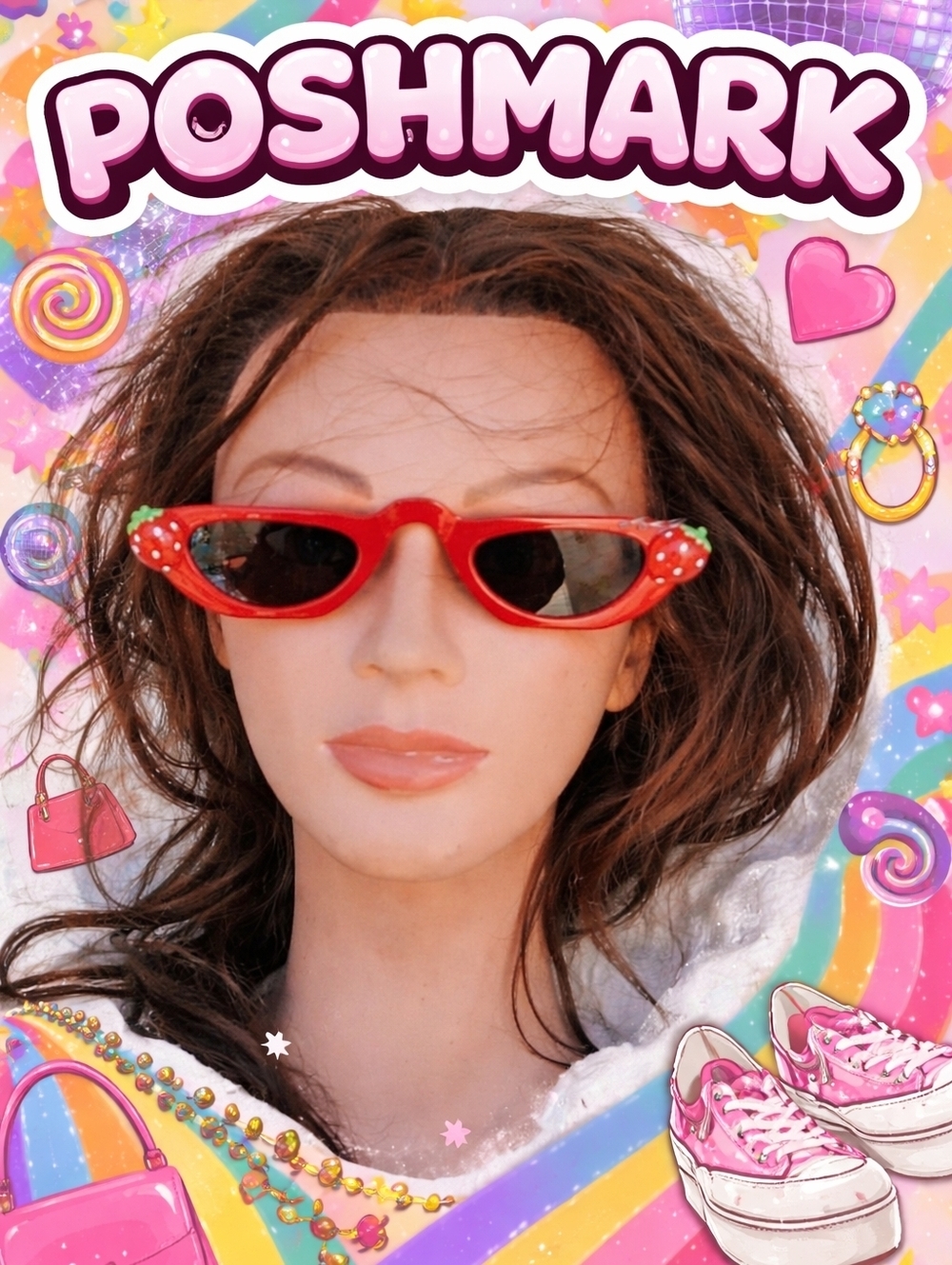 RDolls Kill Red Librarian style sunglasses NEW